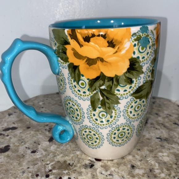 The Pioneer Woman Shadow Rose Stoneware 24 Oz Jumbo Latte Mug - Picture 8 of 14